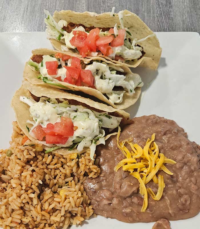 Fish tacos for lunch or dinner from Omars Hi-Way Chef in Tuscan AZ