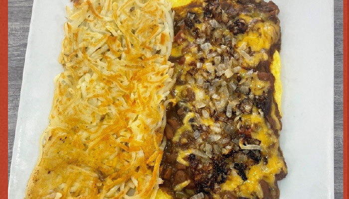 Cowboy omelete from Omars, thursday special